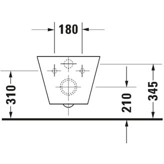 Mynd af Duravit Starck 1 vegghengt salerni 410x575mm Hvítur glans