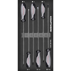 Mynd af BT Line bakki í skáp m. skrúfjárnum 250mm 6 stk