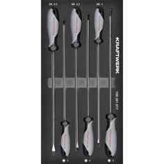Mynd af BT Line bakki í skáp m. skrúfjárnum 250mm 6 stk