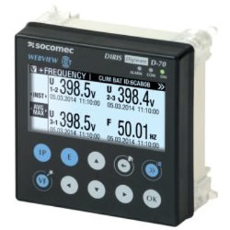 Mynd af DIRIS Digiware D-70 Stjórnstöð með skjá - RS485, Ethernet & WEBVIEW-M