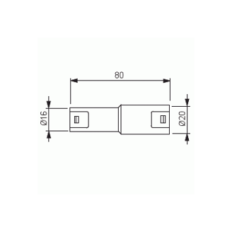 Mynd af Rörahólkur ABB 16/20mm