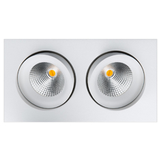 Mynd af Junistar Square 2x7W WarmToDim Hvítur 