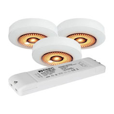 Mynd af Loftljós UnoCob Slim 3x4W Hv.