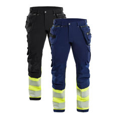 Mynd af BLÅKLÄDER Hi-Vis vinnubuxur 4-way Stretch