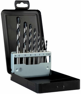 Mynd af Borasett fyrir stein 4-5-6-8 -10-12mm, 7 stk.