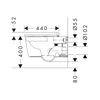 Mynd af Hansgrohe vegghengt salerni 54cm m/setu