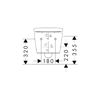 Mynd af Hansgrohe vegghengt salerni 54cm m/setu