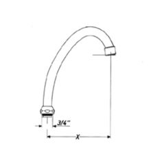 Mynd af BT Armaturen yfirsveifla 200 mm