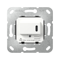 Mynd af Gira hleðslutengill USB-C-PD Hv.