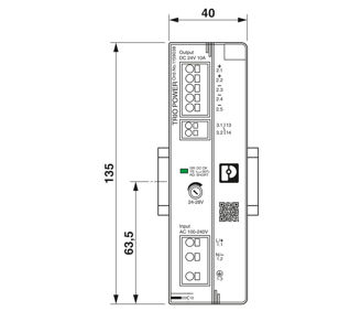 Mynd af Aflgjafi TRIO3 AC/24VDC 10A