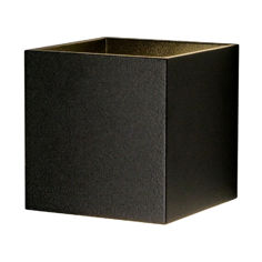 Mynd af Veggljós kubbur 10x10x10 G9 svart