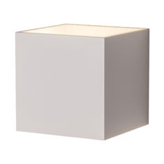 Mynd af Veggljós kubbur 10x10x10 G9 hvítt