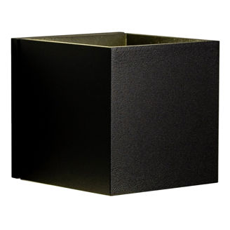 Mynd af Veggljós kubbur úti 10x10x10 G9 svart